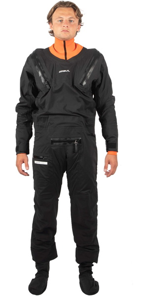 Gul Hombres Code Zero Traje De Buceo Elástico Con Cremallera En U GM0368-B9 - Black